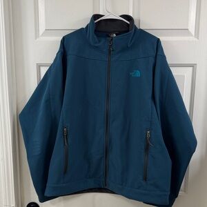 The North Face Men's Teal Blue Softshell Jacket